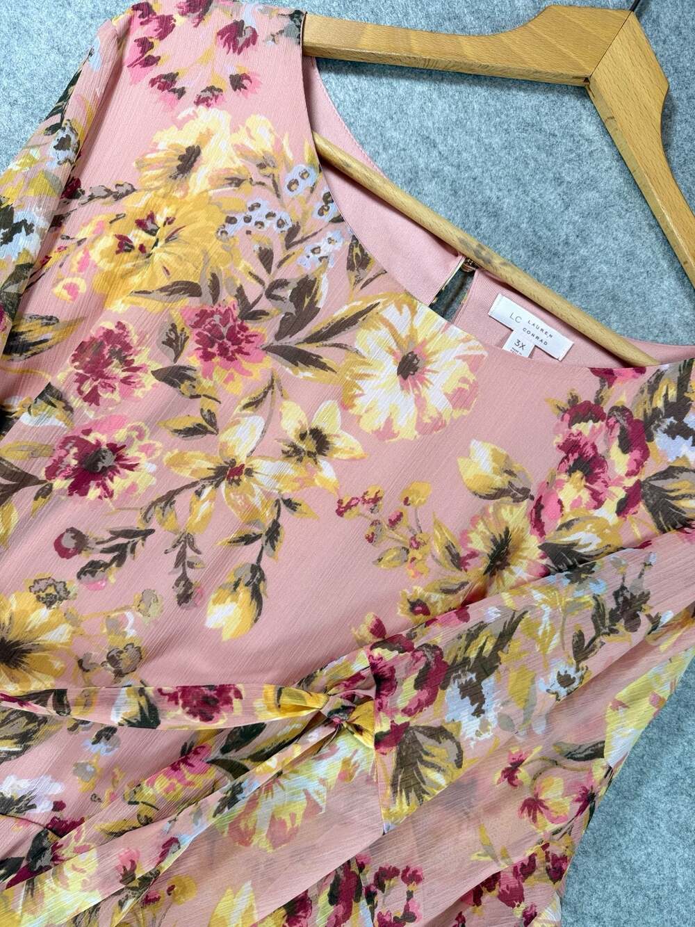 Floral Chiffon Dress Size 3X